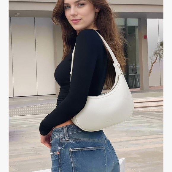 choliss Handbags - Choliss  crescent off White Women's Shoulder Bag